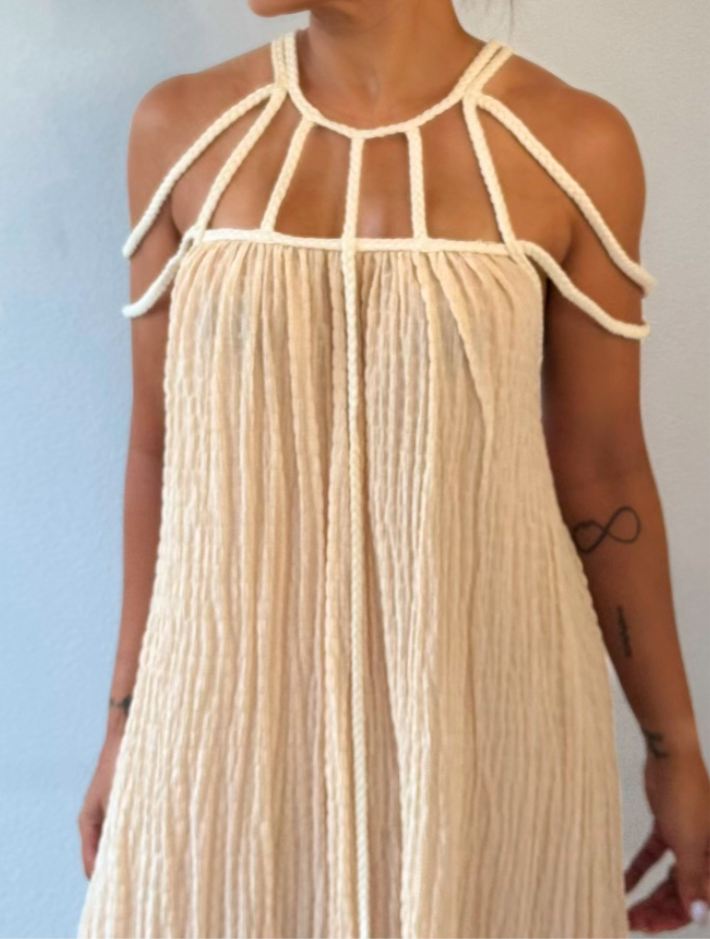 Jessica Maxi Dress - Pearl