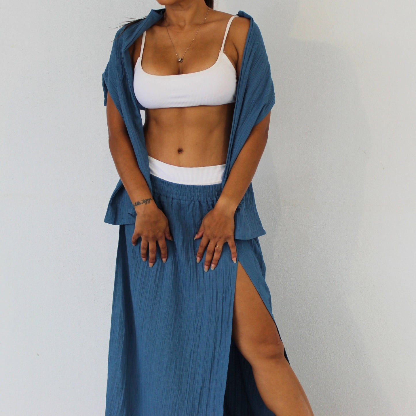 Beach House Bohemian Skirt - Peacock