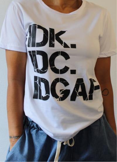 I DONT T-Shirt - White - 7ASIDE