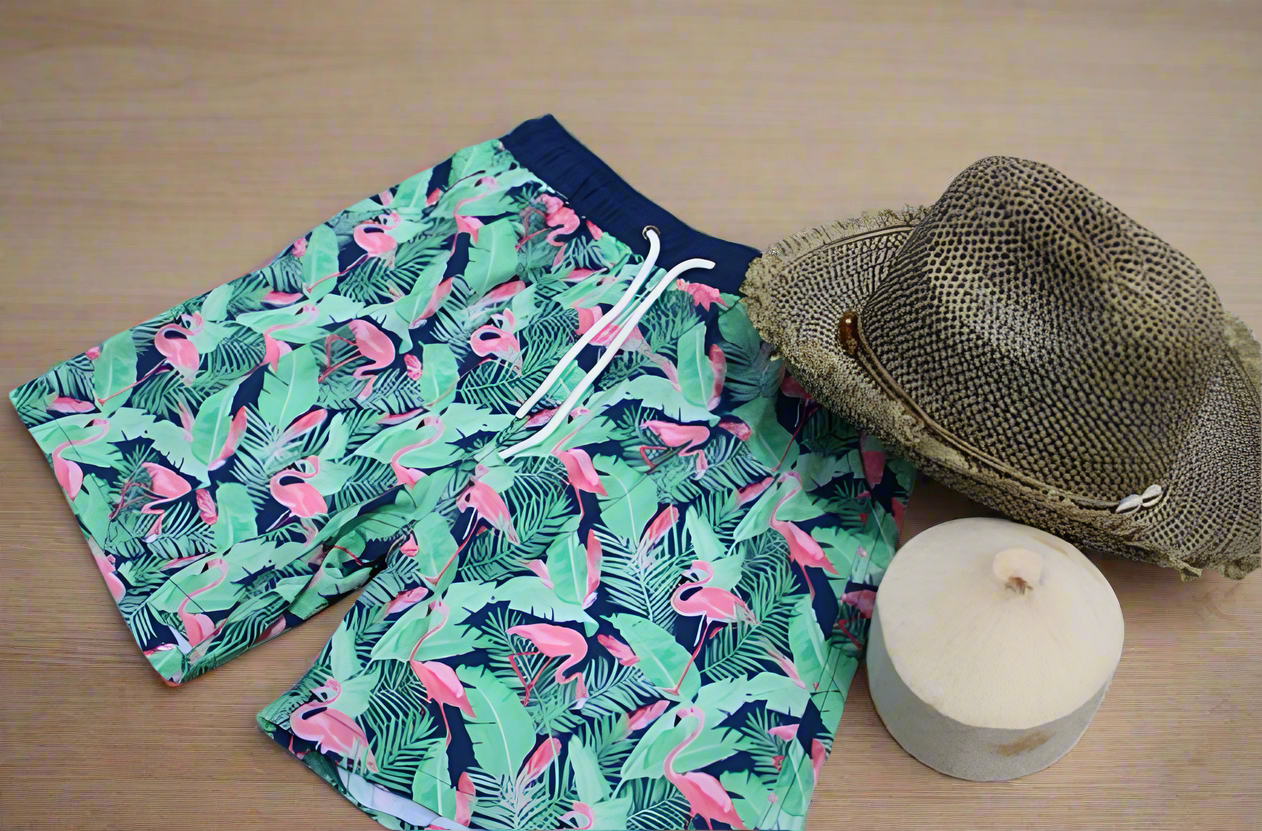 Jeff Board Shorts - Flamingo - 7ASIDE