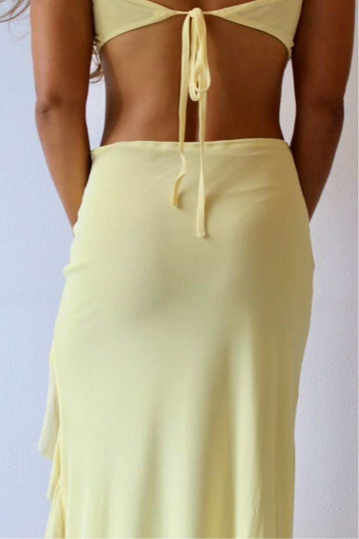 Paige Yellow Skirt - 7ASIDE