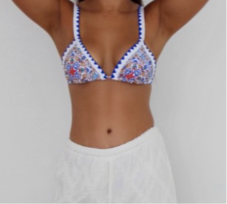 Poolside Azure - Bikini Top