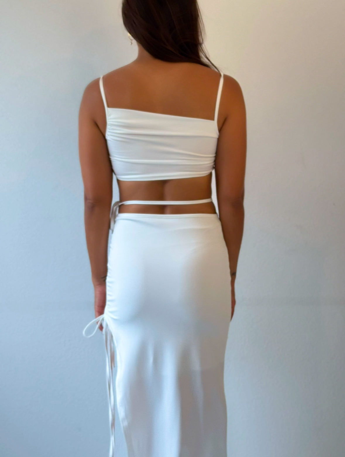 Kayla Evening Dress - Snow White - 7ASIDE
