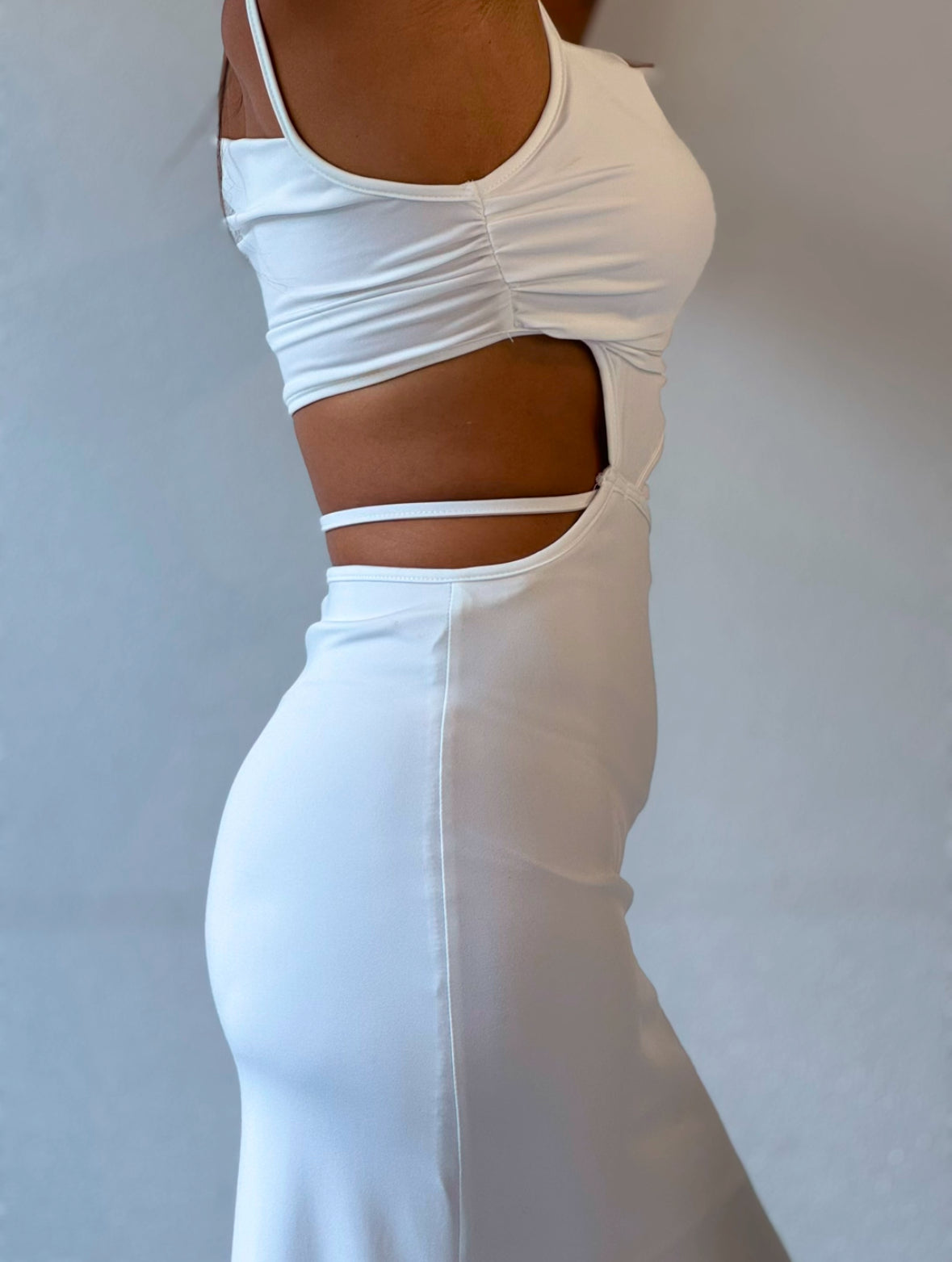 Kayla Evening Dress - Snow White - 7ASIDE
