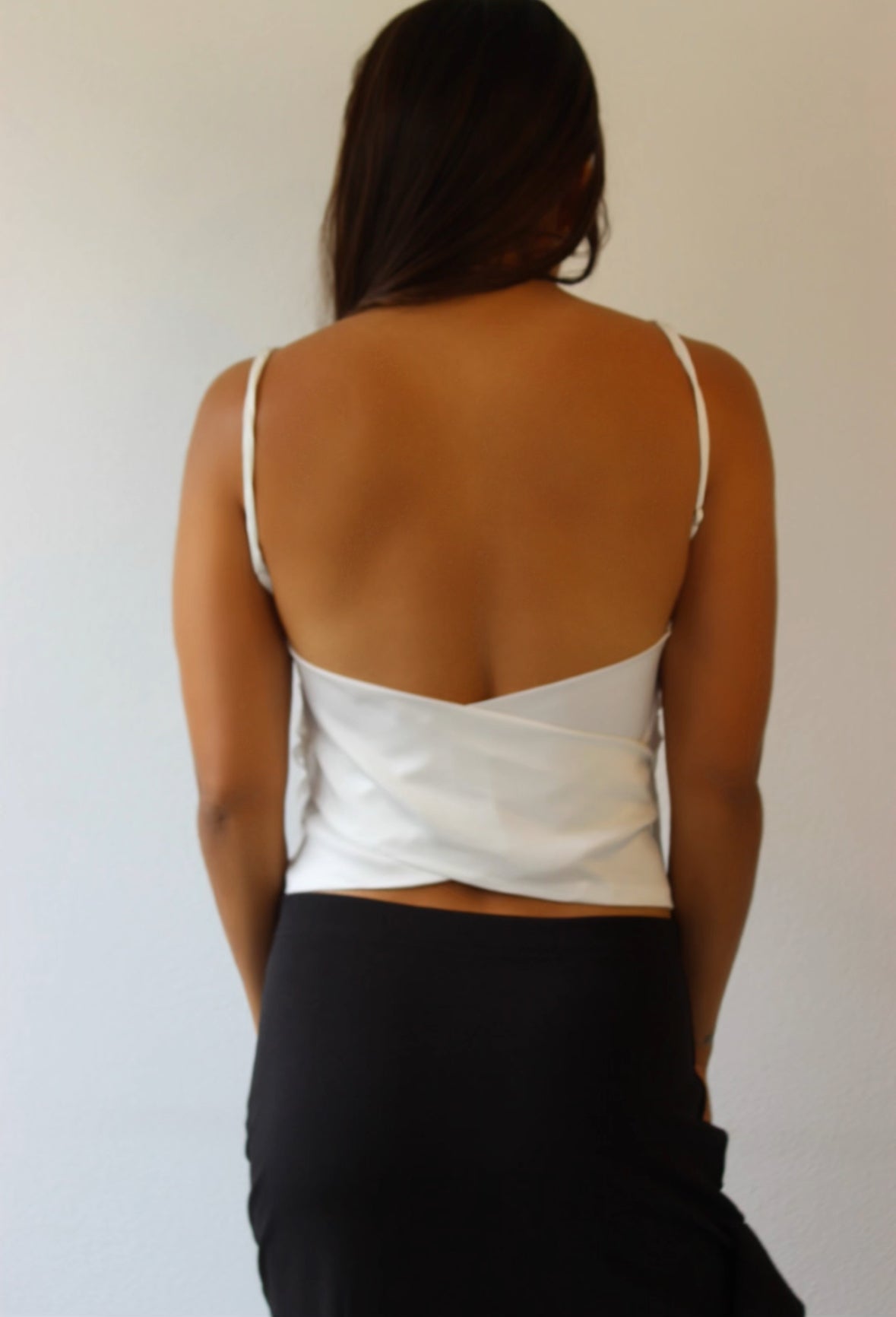 Sara Tie-back Top - White