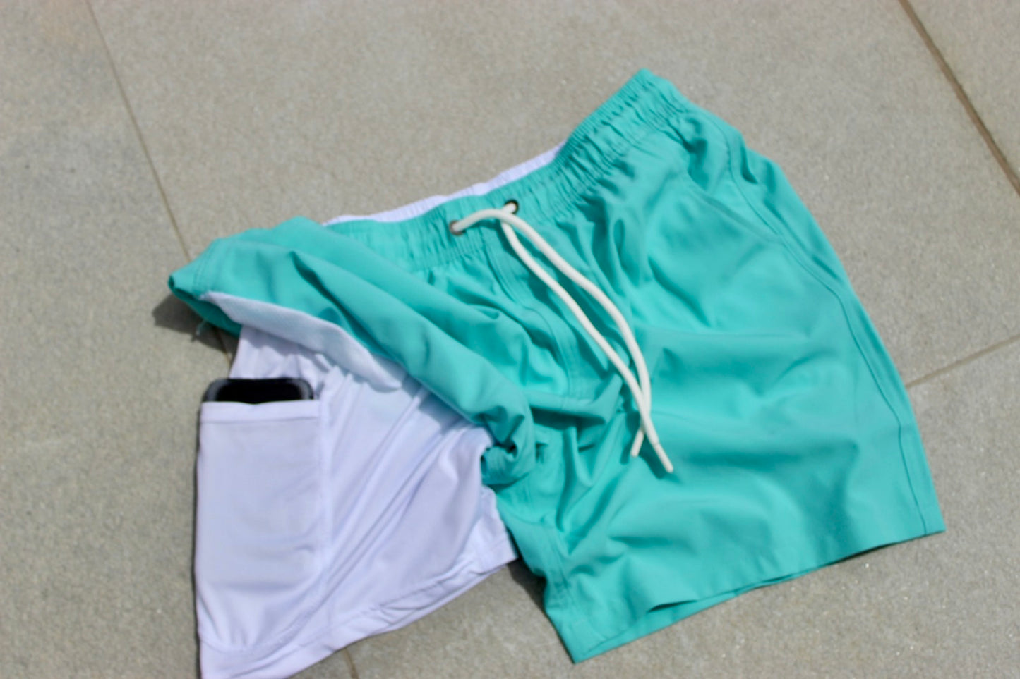 Jeff Board Shorts - Aqua - 7ASIDE