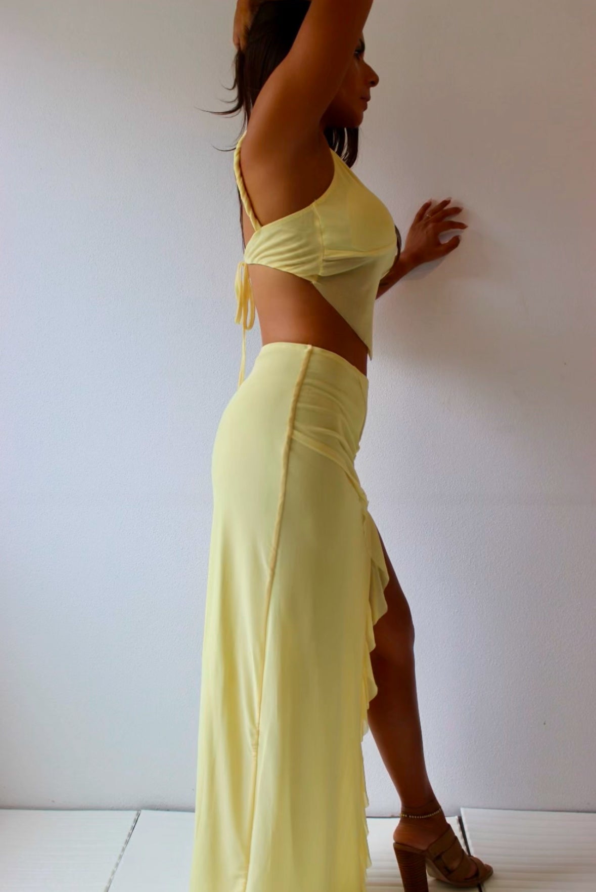 Paige Yellow Skirt - 7ASIDE