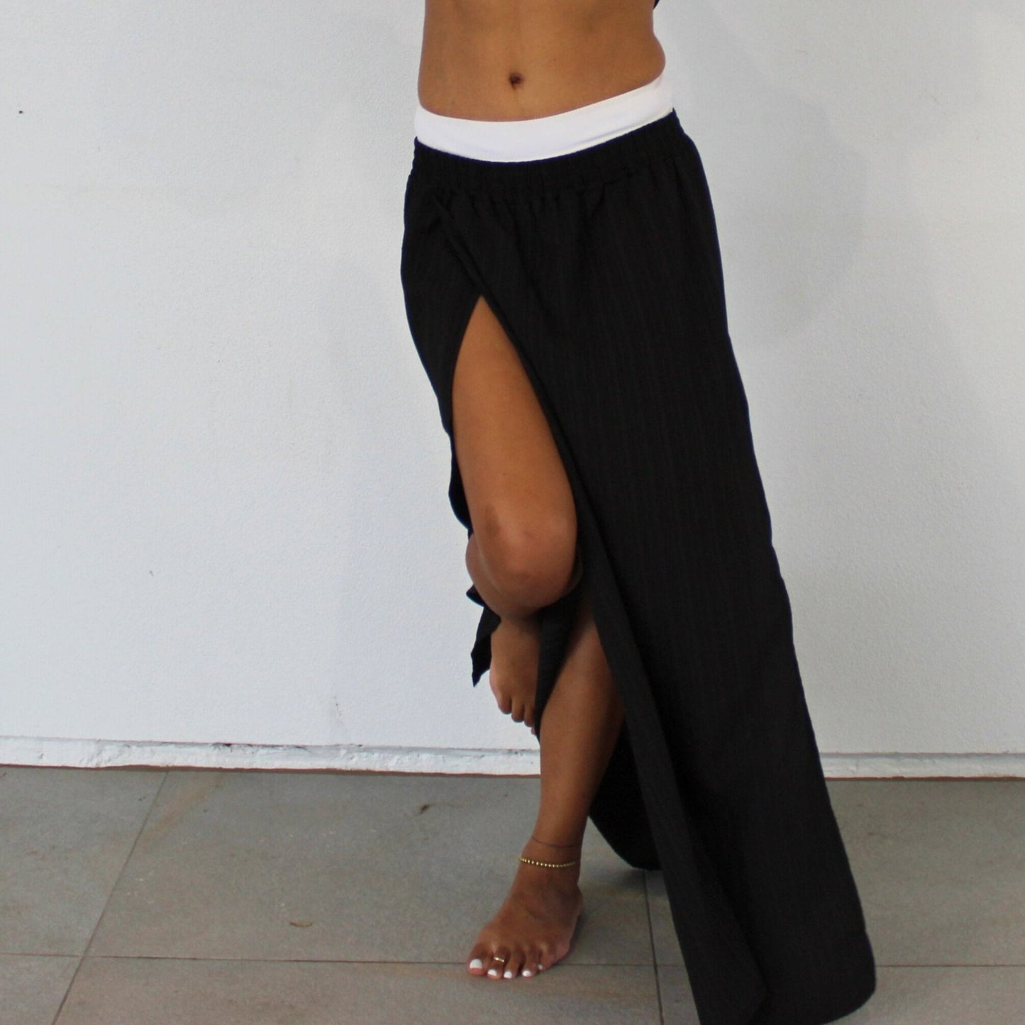 Beach House Bohemian Skirt - Black