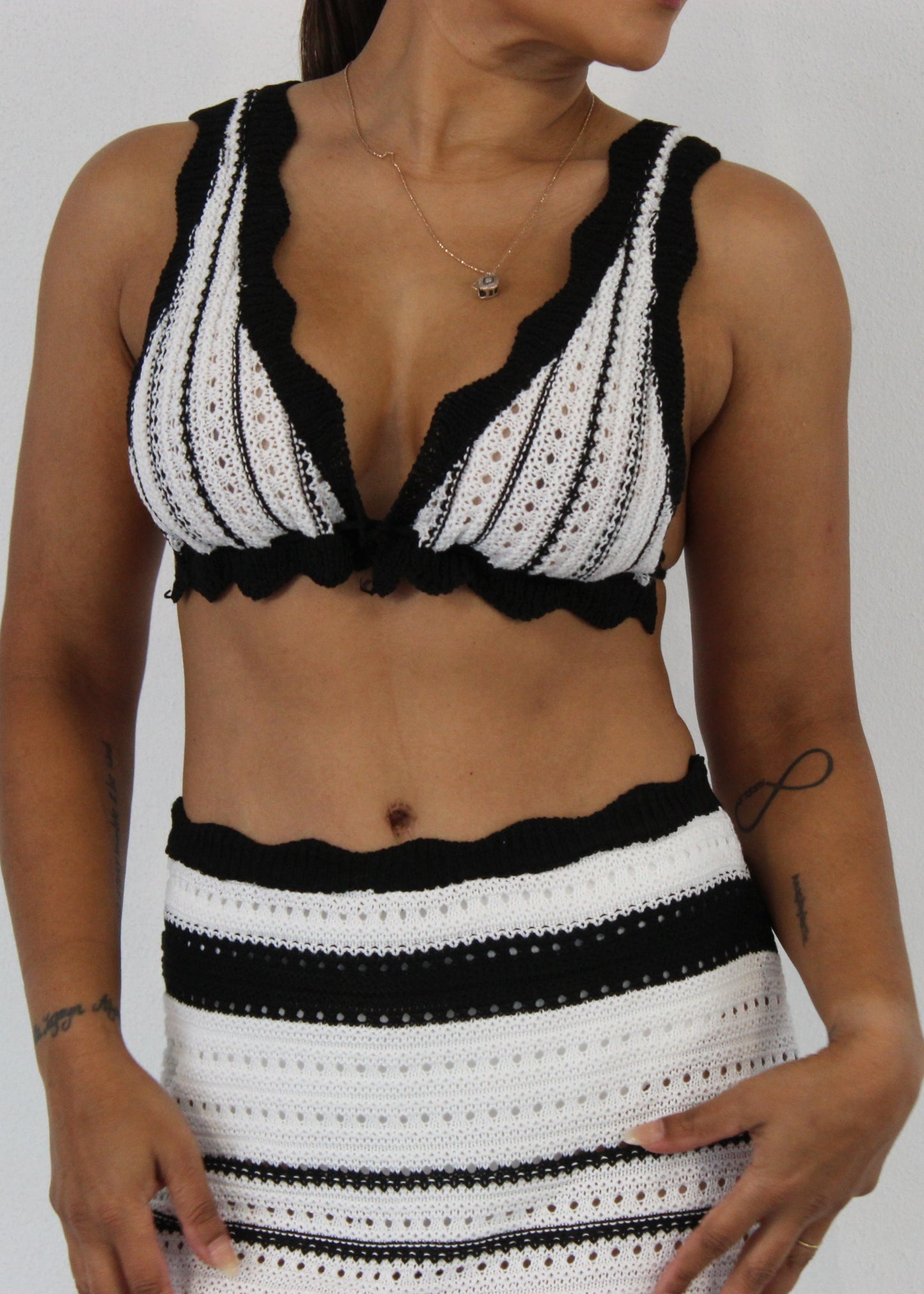 Stella Crochet Set - Black & White