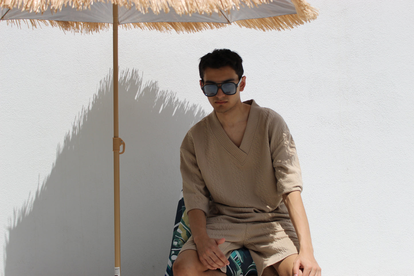 Poolside Cabana Top - Latte