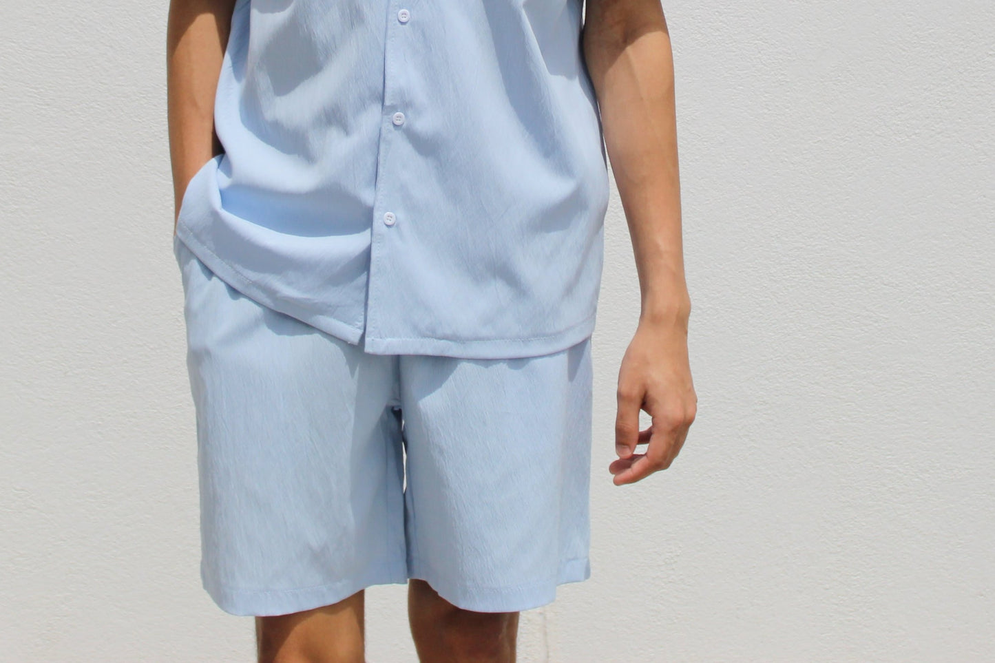 Poolside Breeze Shorts - Baby Blue
