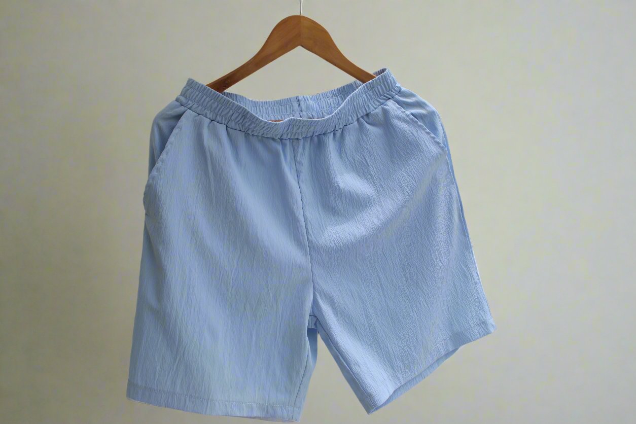 Poolside Breeze Shorts - Baby Blue