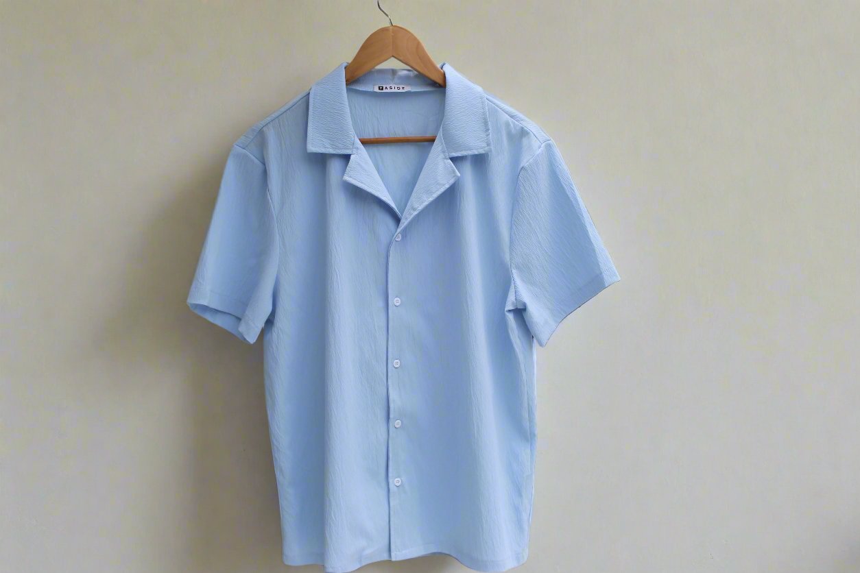 Poolside Breeze Shirt - Baby Blue