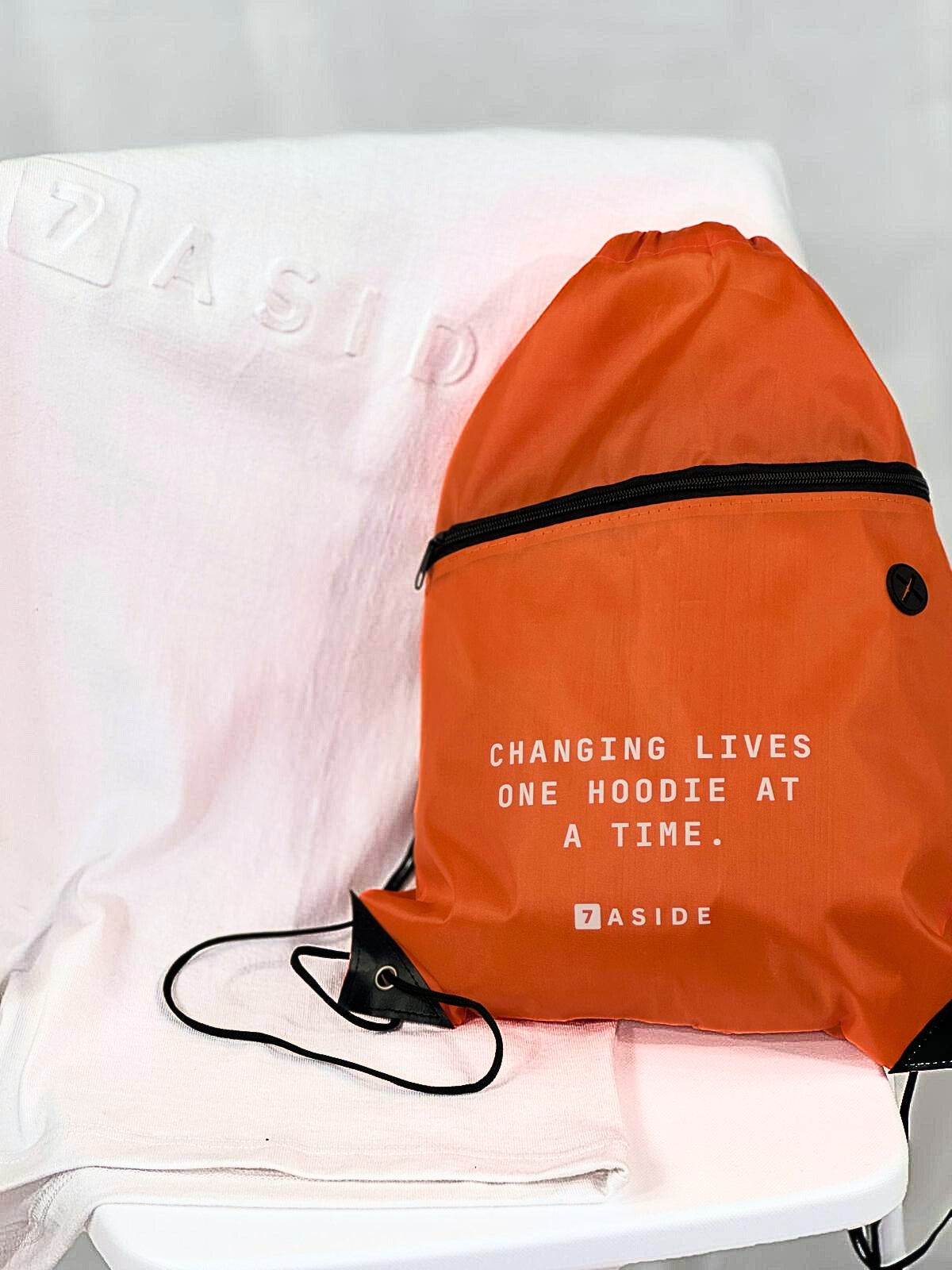 Drawstring Bag - Orange - 7ASIDE