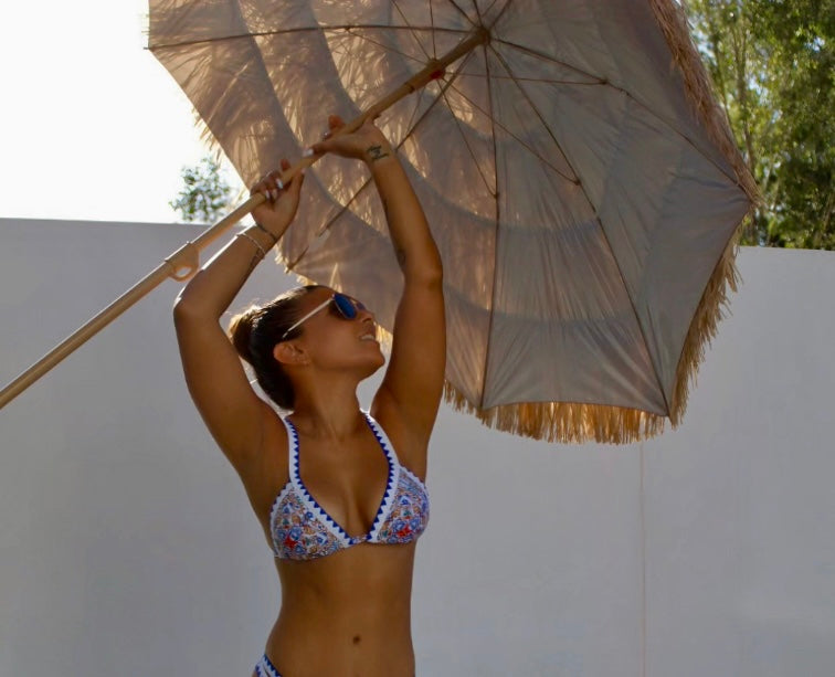 Poolside Azure - Bikini Top