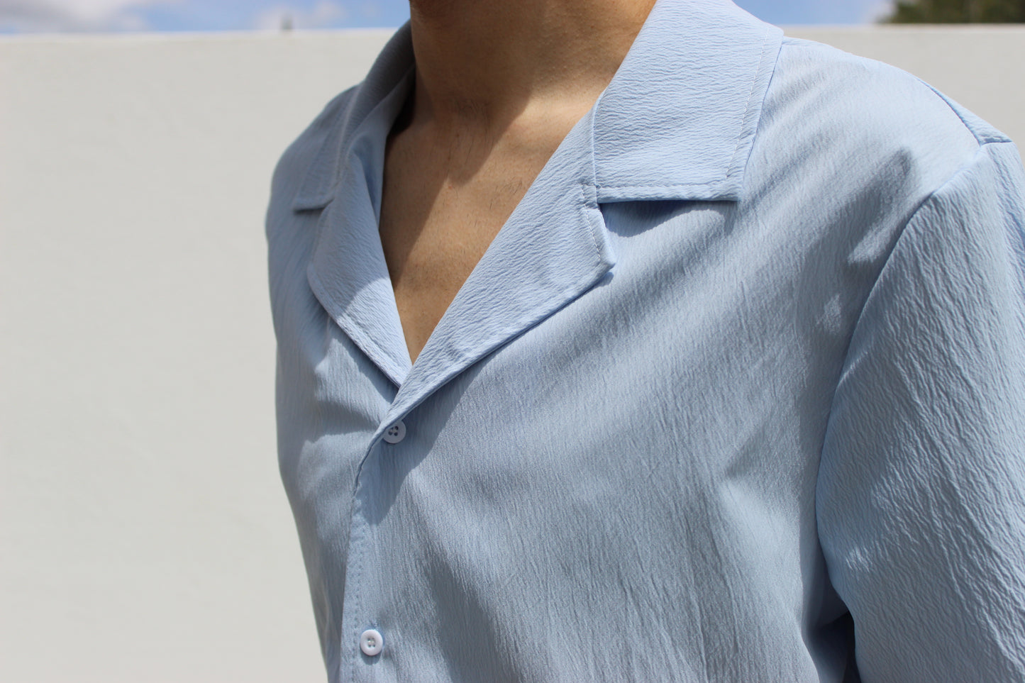 Poolside Breeze Shirt - Baby Blue