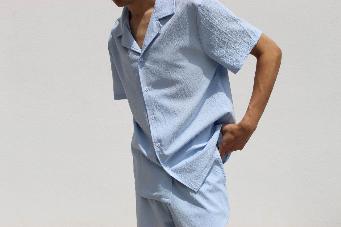 Poolside Breeze Shirt - Baby Blue